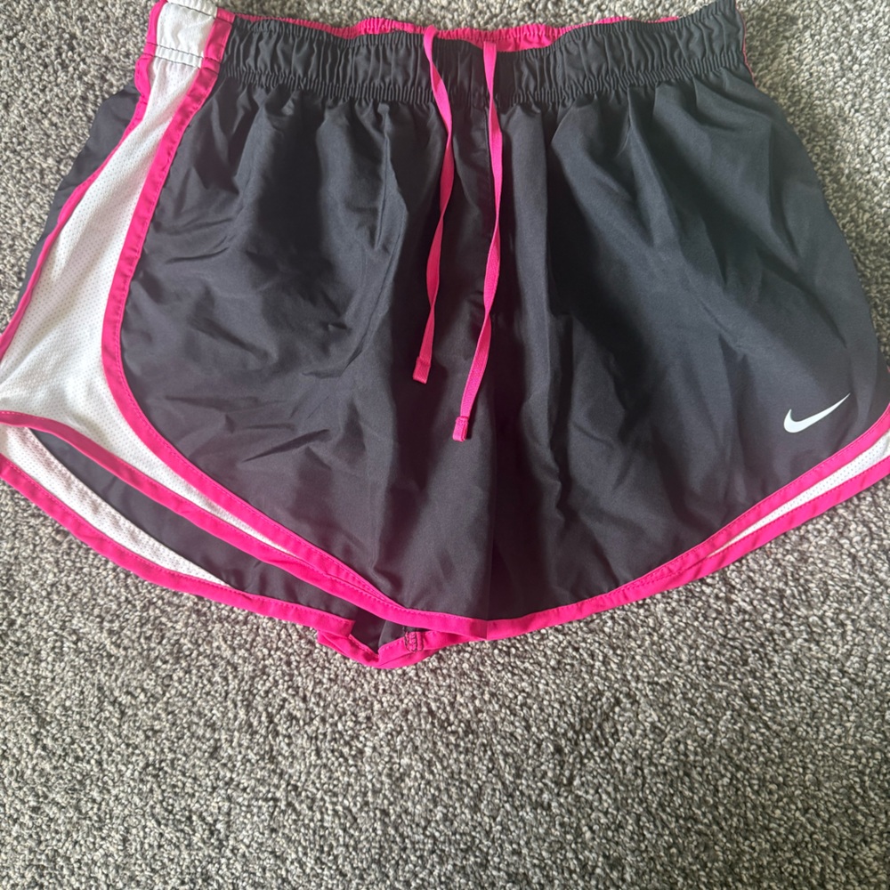 Nike Vibrant Black and Pink Dri-FIT Shorts